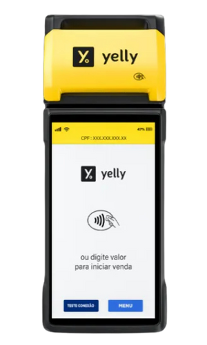 Maquininha Yelly Pro com destaque para cashback
