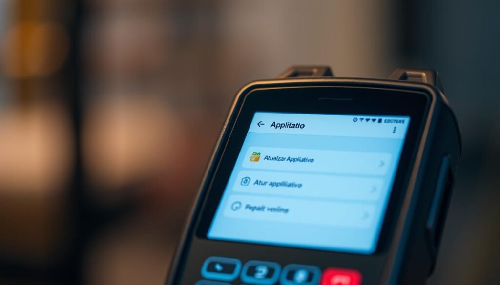 atualizar app maquininha cartão