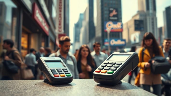 maquininhas e a taxa de inadimplencia de clientes
